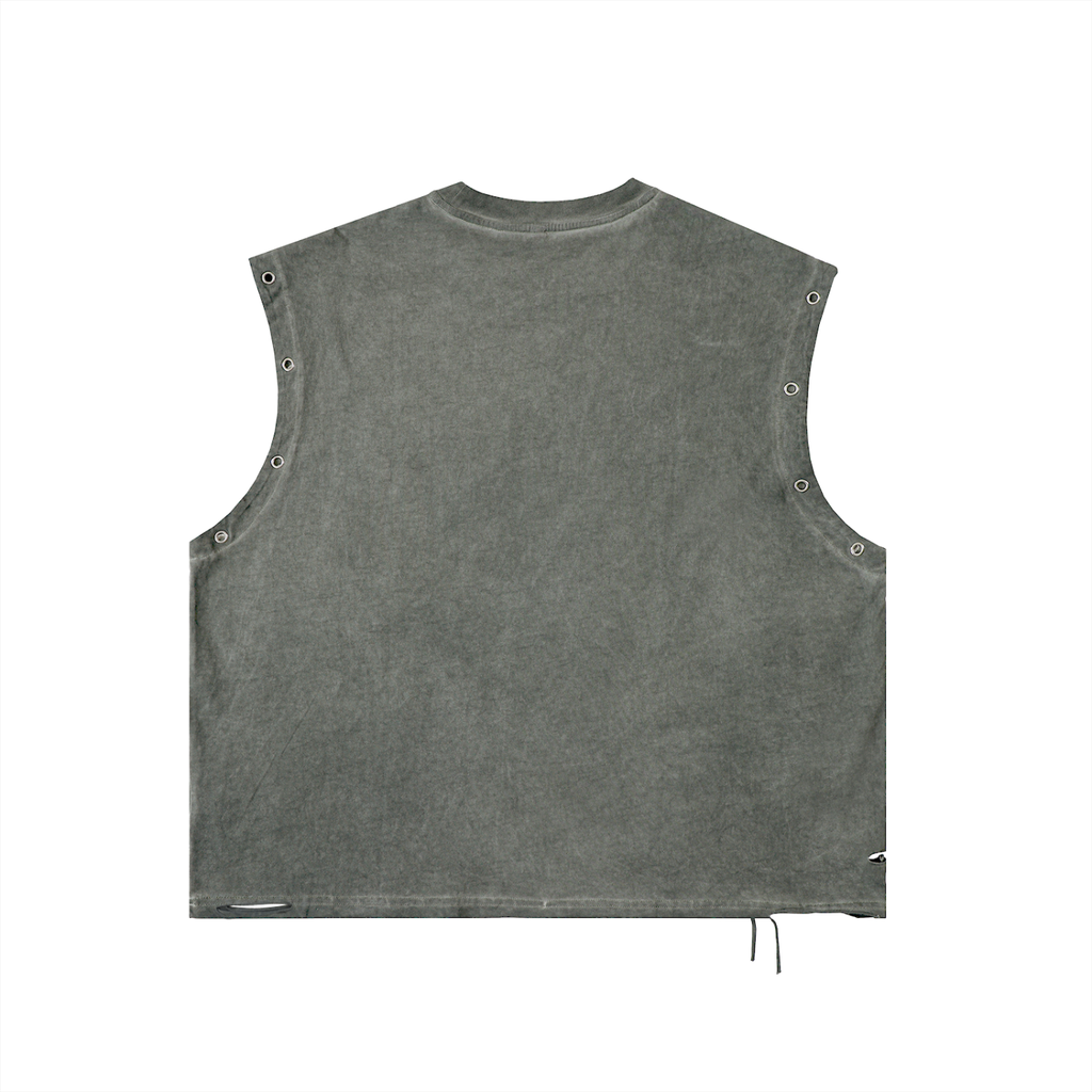"Faith. Steel. Strength" Distressed Sleeveless tank