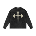 "STILLIRON" Acid Wash Oversize Long Sleeve