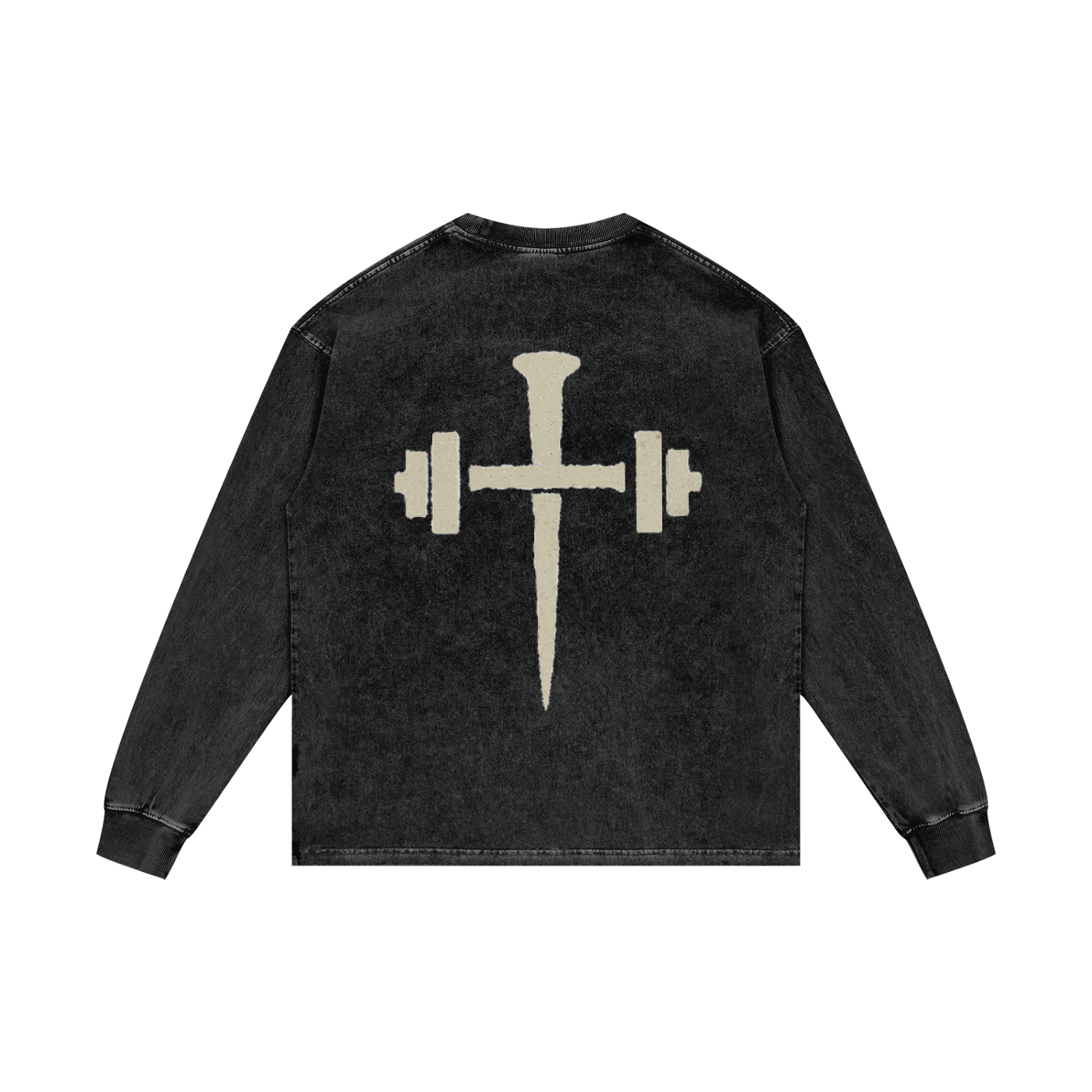 "STILLIRON" Acid Wash Oversize Long Sleeve